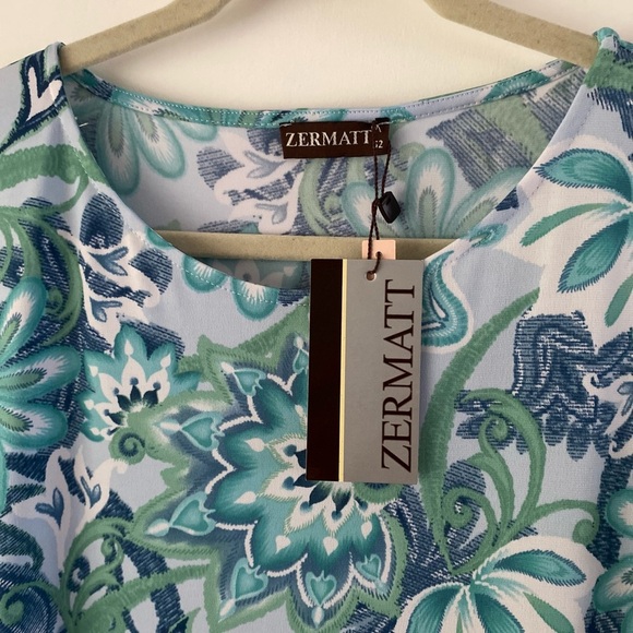 Zermatt Floral Short Sleeve Dress Woman’s Dress Size XL - Picture 2 of 9